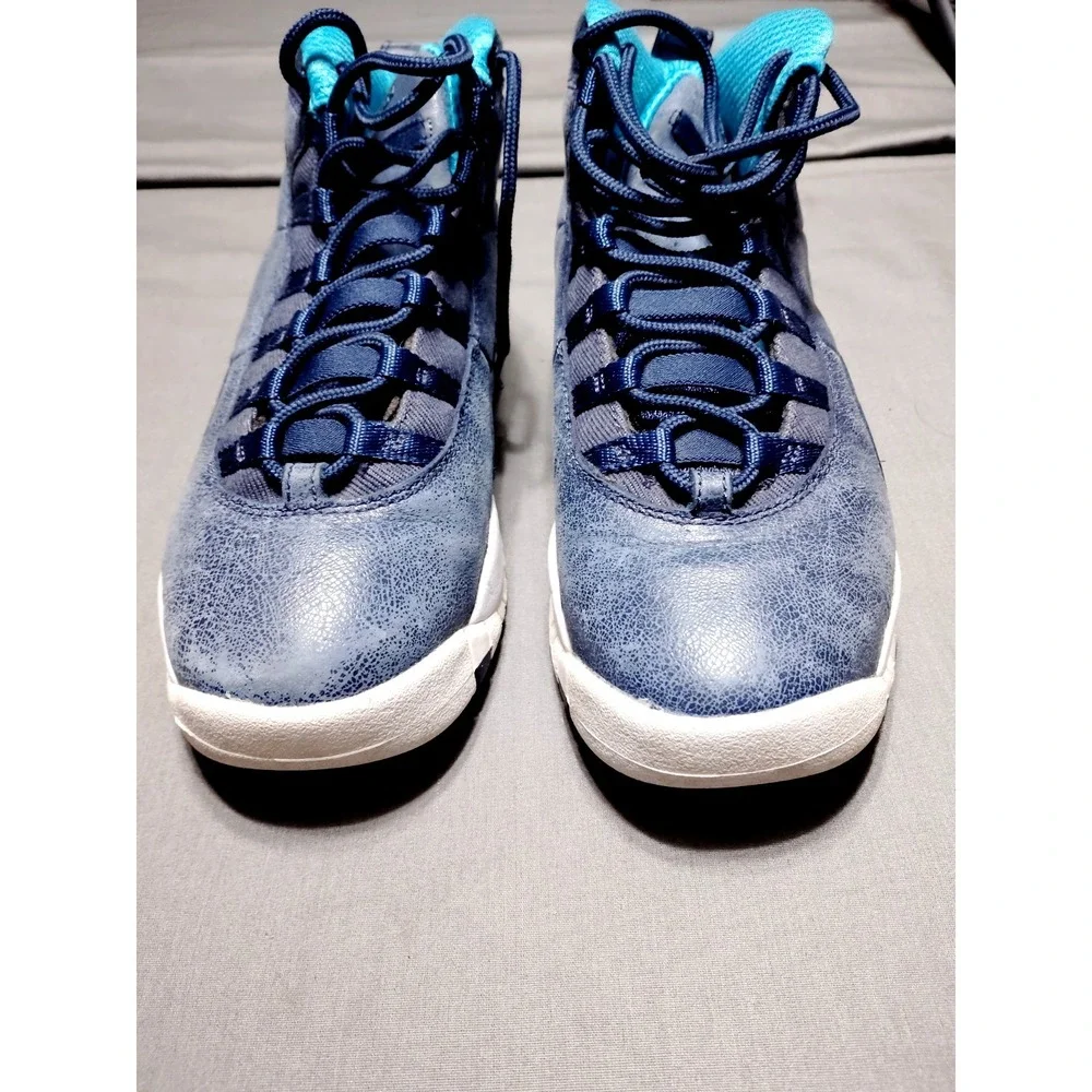 Nike Air Jordan 10 Retro LA Los Angeles Ocean Fog Blue 310806‑404 Size 5.5Y/WM 7